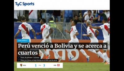 Perú vs. Bolivia: la reacción de la prensa mundial tras victoria incaica