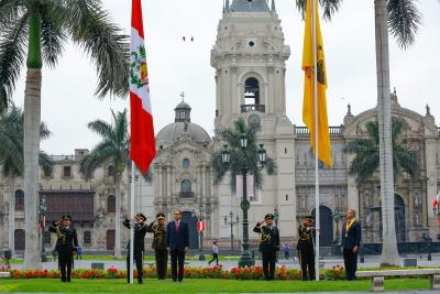 Presidente Vizcarra participó en ceremonia por 484 aniversario de Lima.